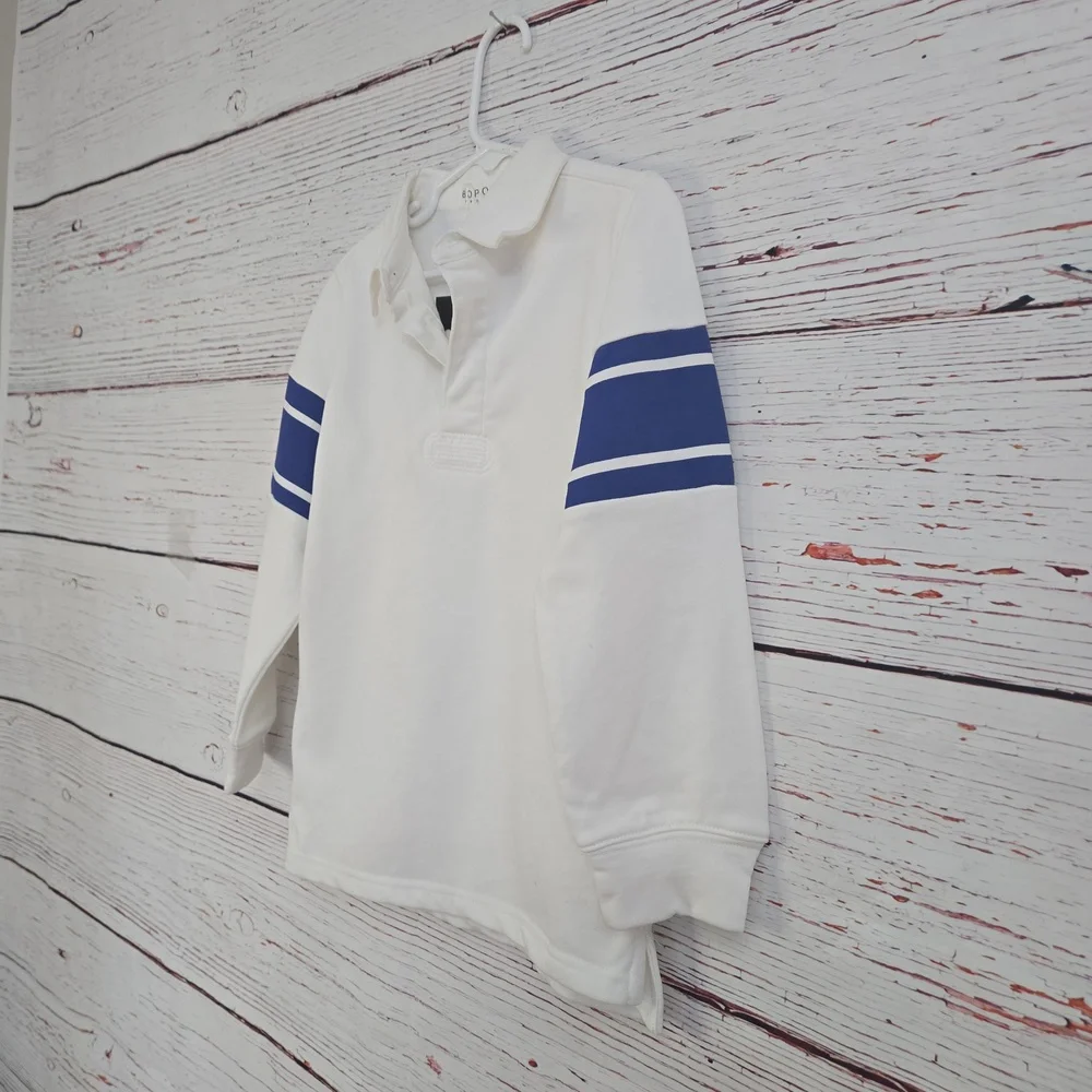 NWT Bopop Long-sleeve Rugby Polo Shirt Size 6